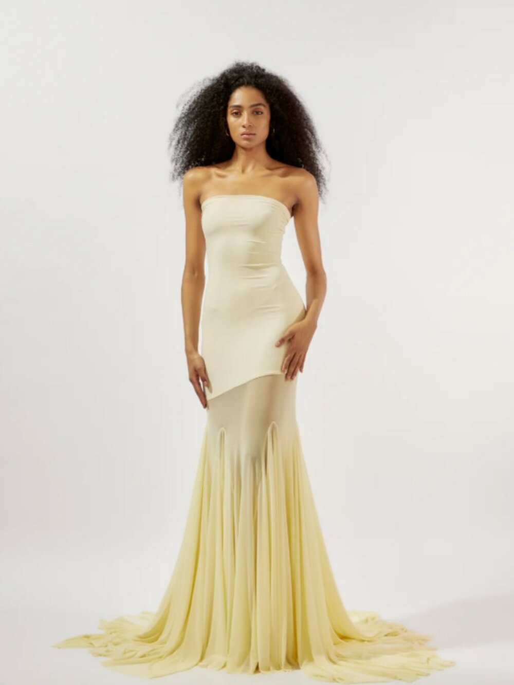 Deme by Gabriella Dahlia Gown in Butter Yellow Size M $380